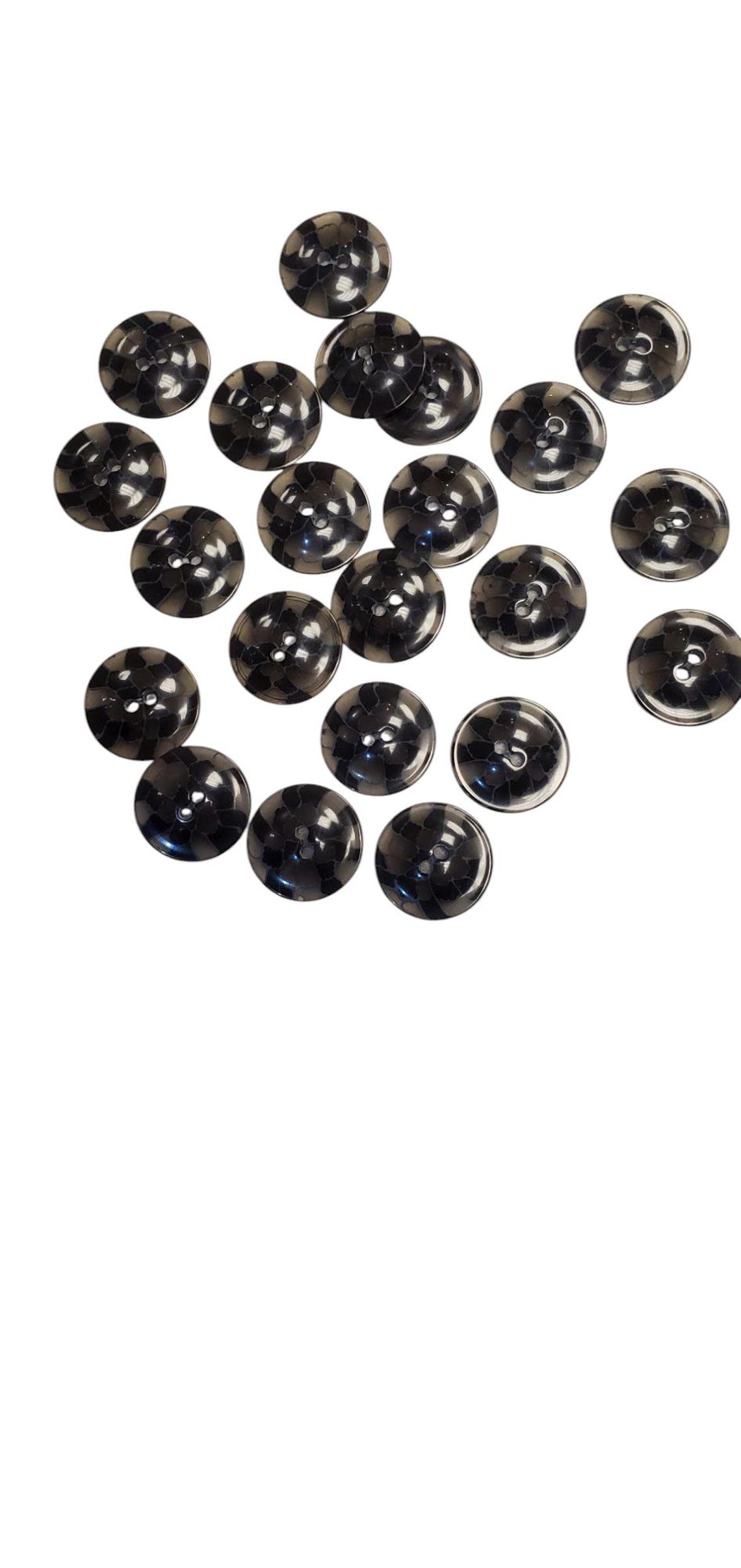 Turtle Shell Button Black Turtle-shell Buttons - Etsy
