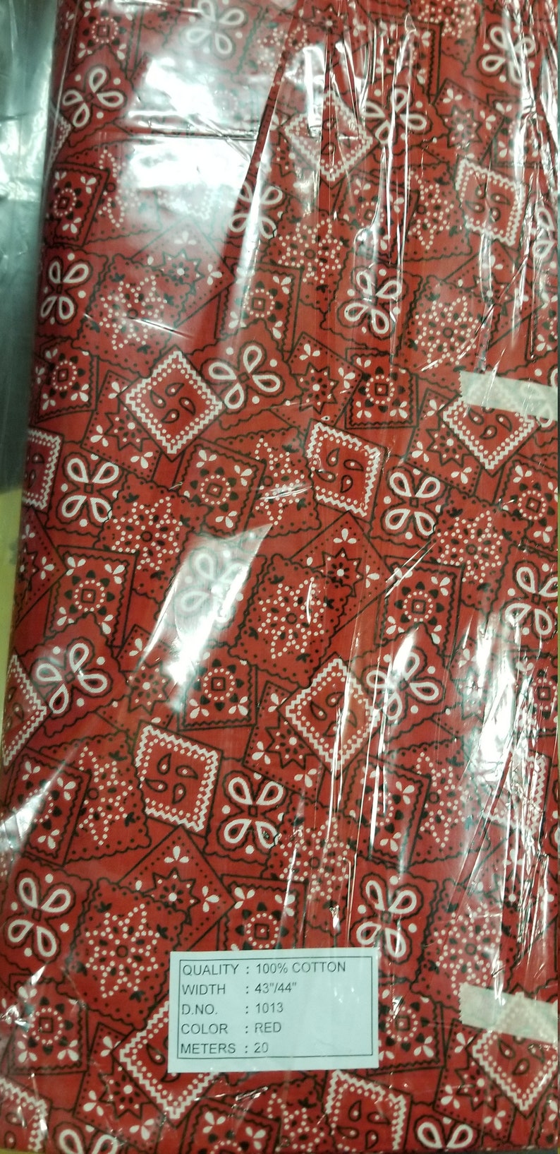 100/% cotton bandana fabric