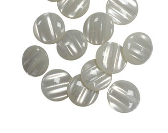Translucent White round buttons