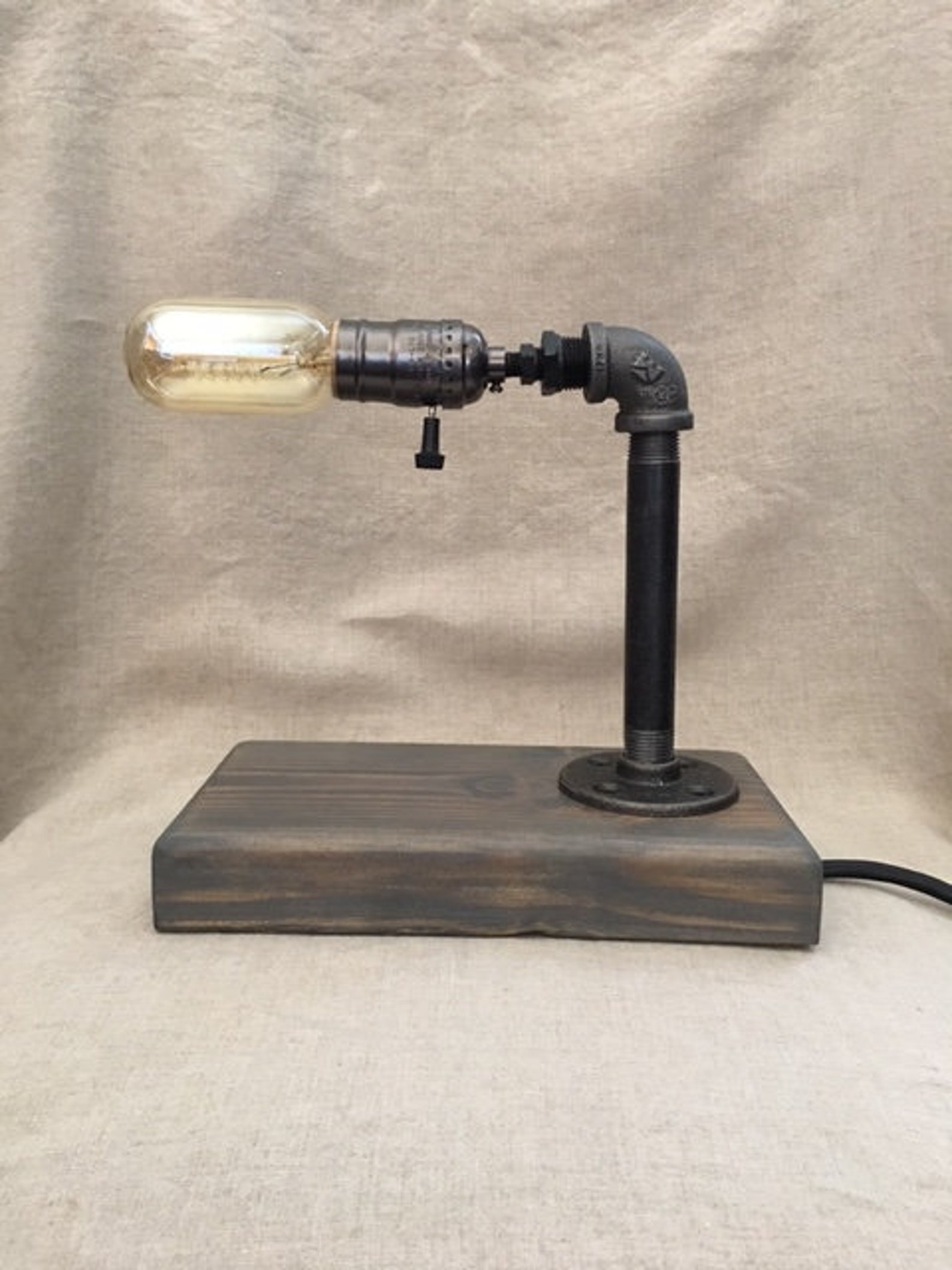 The Secretary Lamp, Edison Lamp, Pipe Lamp, Vintage Lamp, Desk Lamp