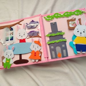 Montessori Quiet Book, Interactive Busy Book, Lugn Bok Montessori För