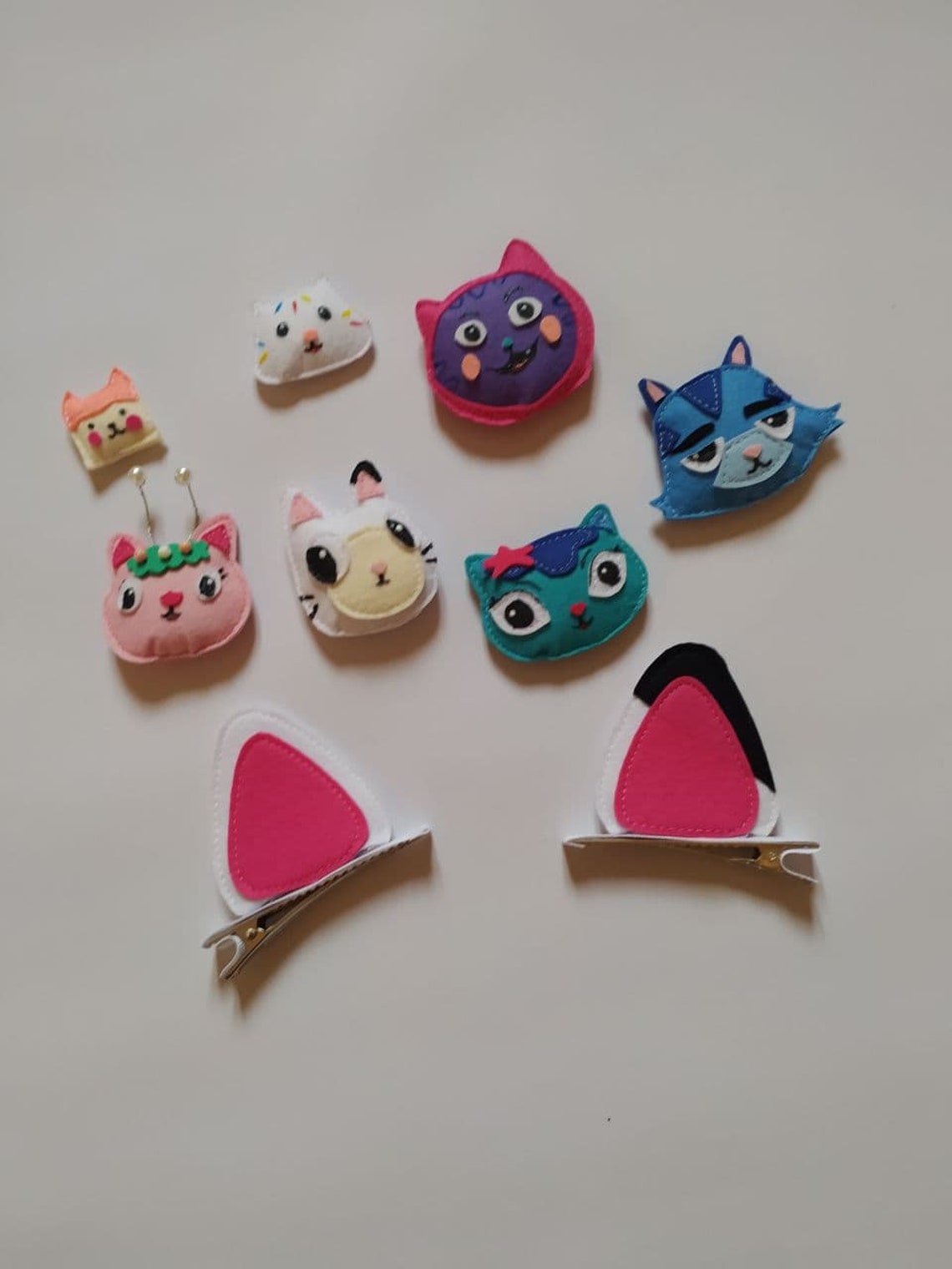 Dollhouse catWhite ears gabby dollhouse hair accessories Etsy