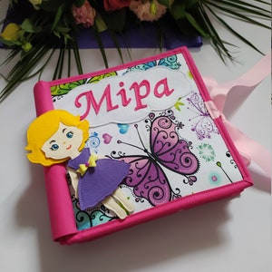Interactive Doll House Quiet Book - Personalized Baby Girl Gift 15\07