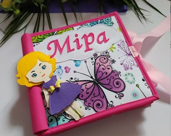 Interactive Doll House Quiet Book - Personalized Baby Girl Gift 15\07