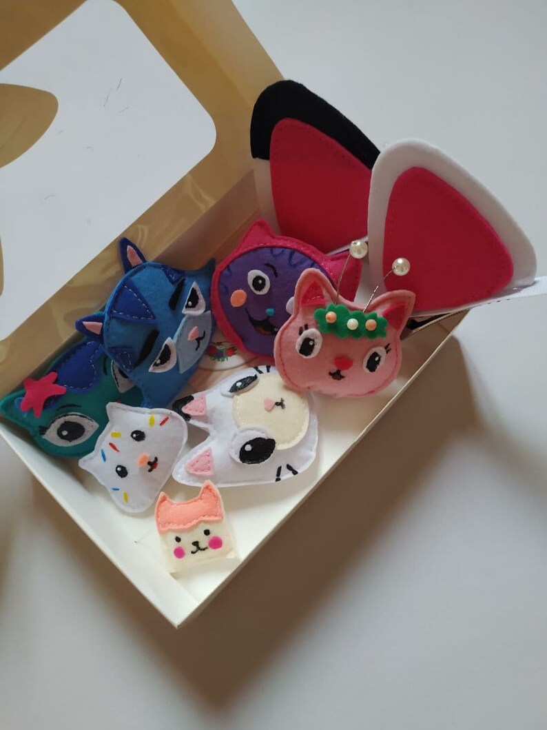 Dollhouse catWhite ears gabby dollhouse hair accessories Etsy