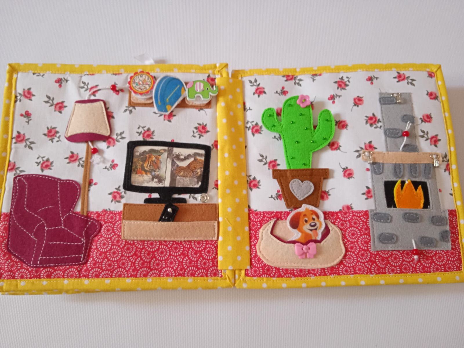 Dollhouse Quiet Book Soft Dollhouse Felt Doll Dress Up Etsy