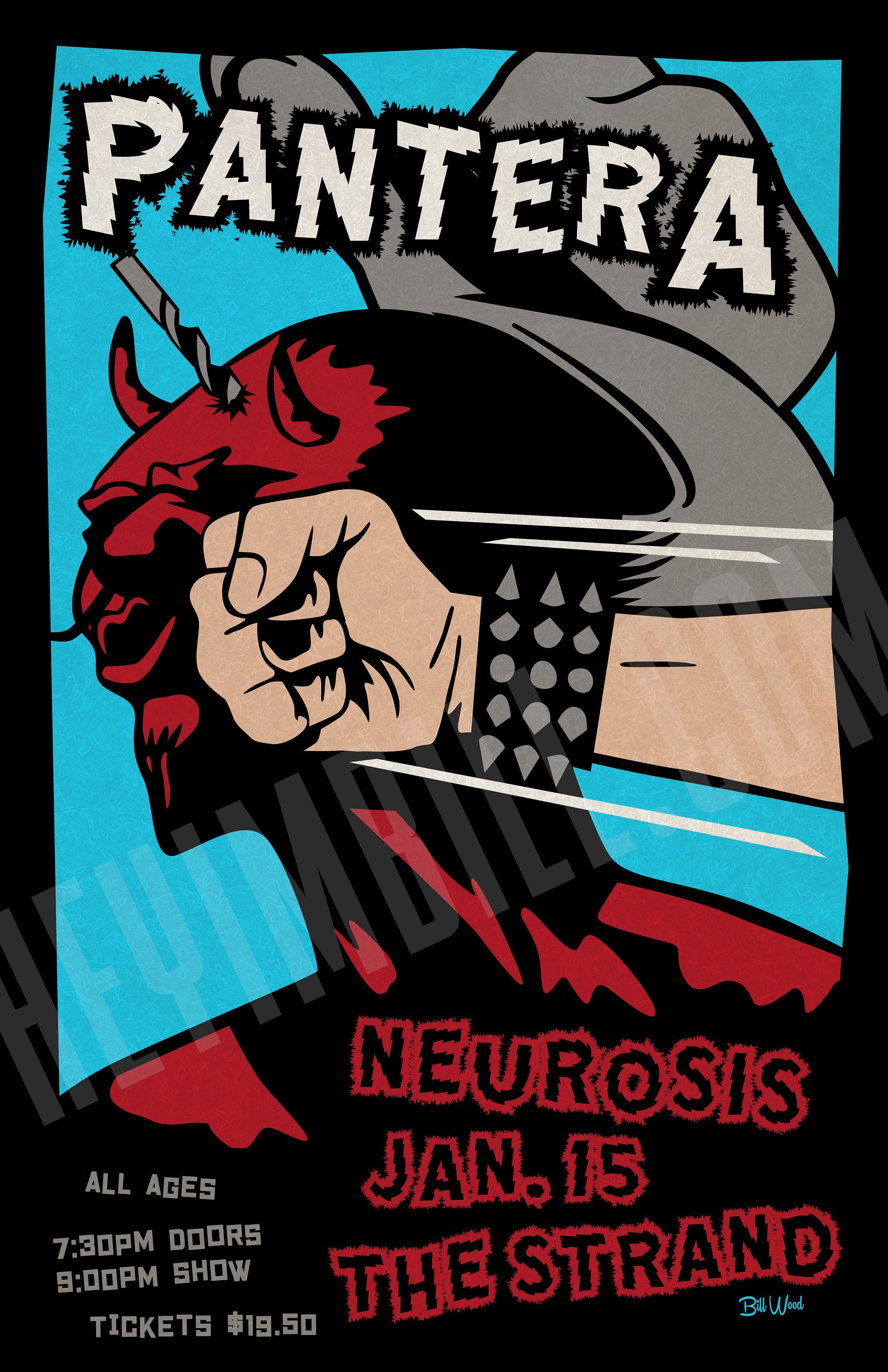 Pantera 11x17 concert poster Etsy