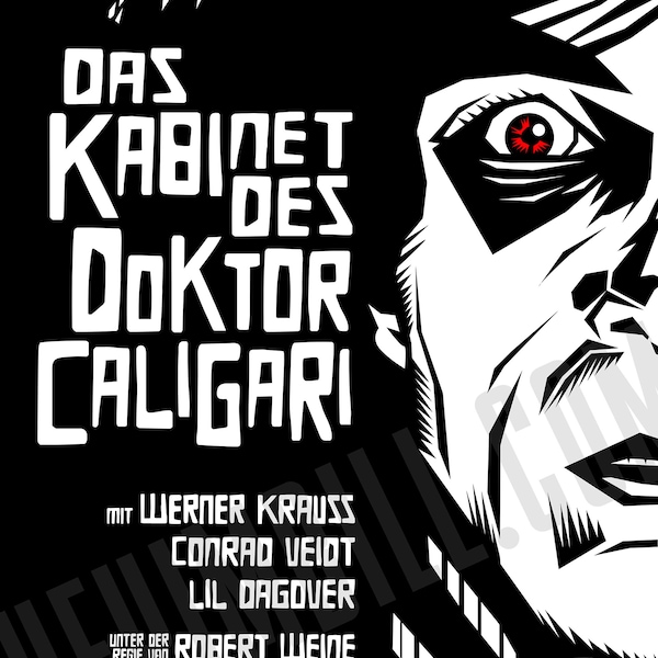 The Cabinet of Dr. Caligari "Cesare" 13x19 silent horror poster print