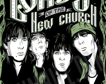 Lords of the New Church "Apocalypso" 13x19 punk concert poster print