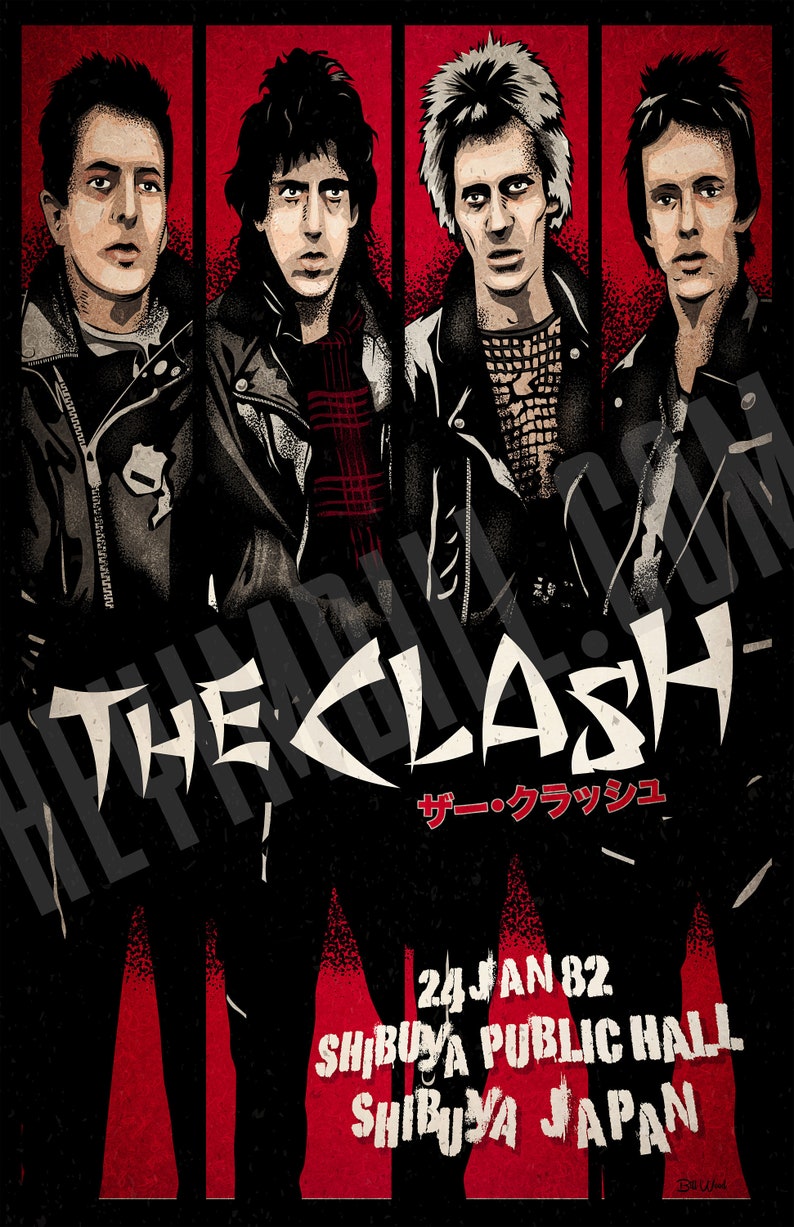 The Clash 11x17 concert poster Etsy