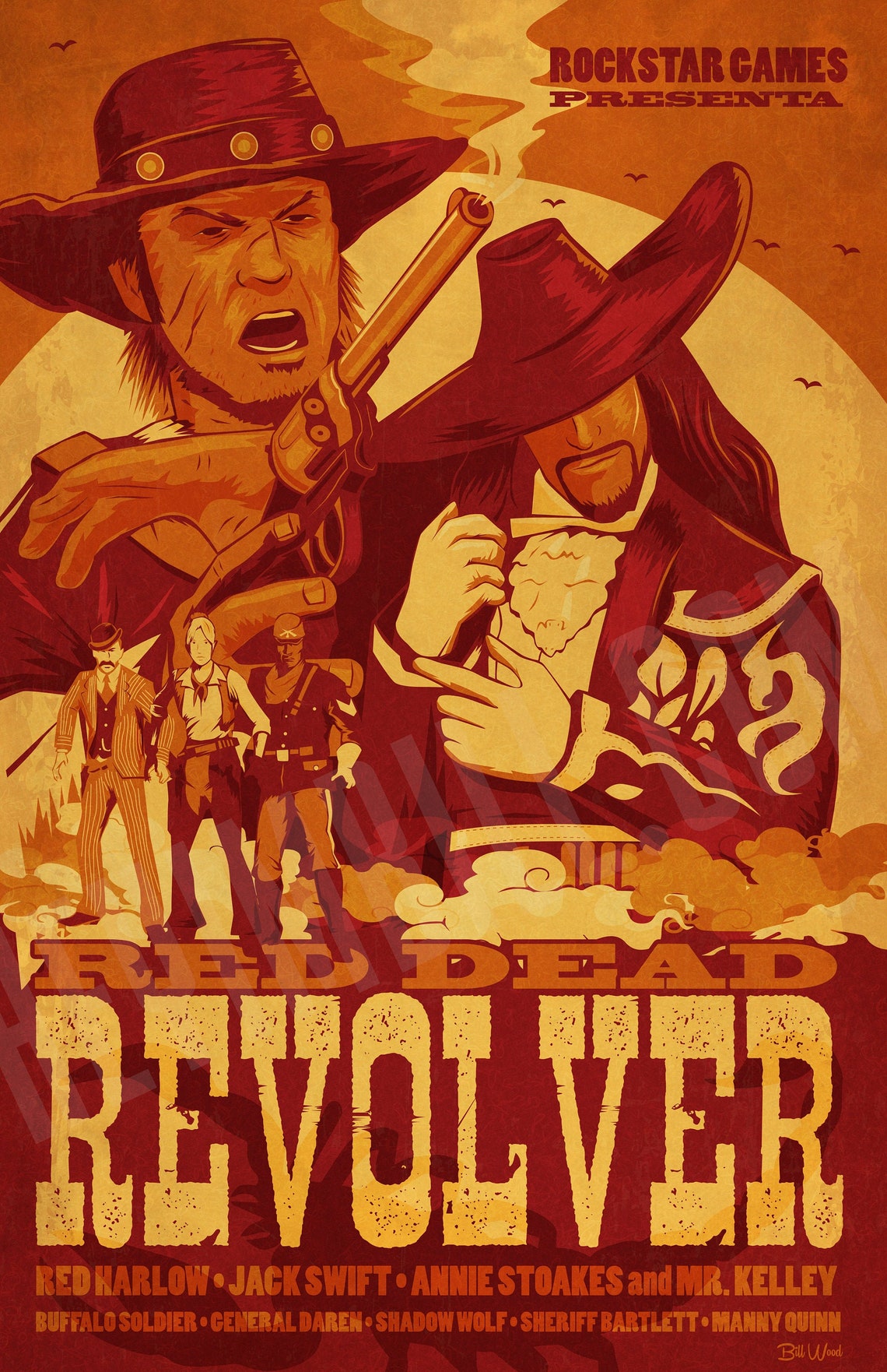 Red Dead Revolver 11x17 poster | Etsy