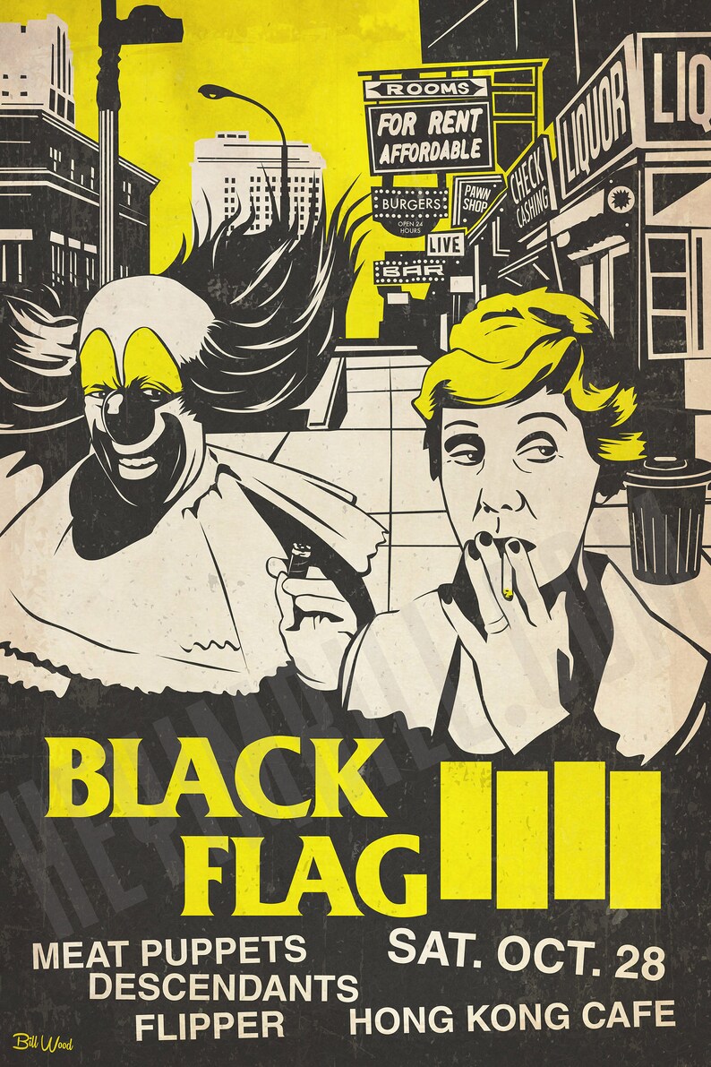 Black Flag connection 13x19 Poster Print Etsy