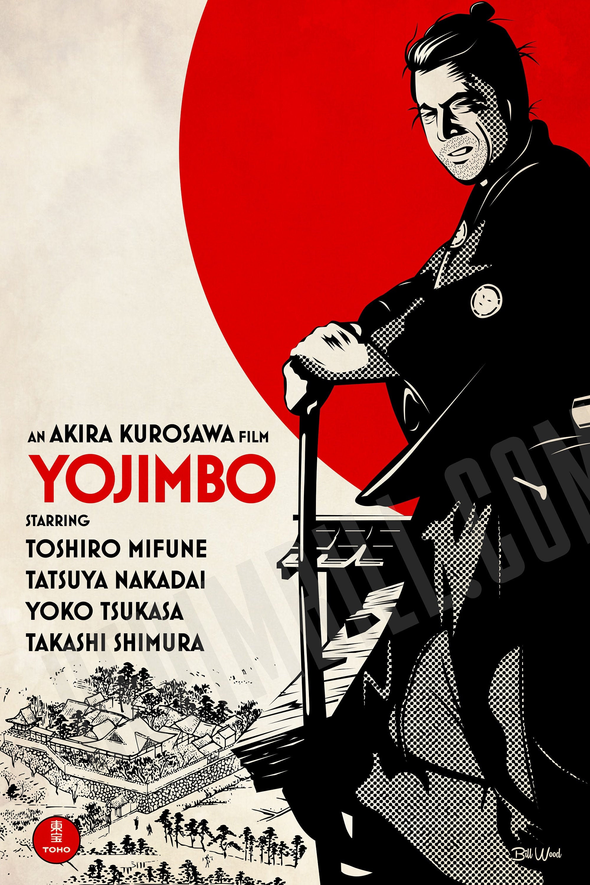 Yojimbo 13x19 movie poster print - Akira Kurosawa, Toshiro Yojimbo 13x19 movie poster print - Akira Kurosawa, Toshiro