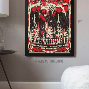 Hank Williams III Opry 13x19 concert poster print country, western image 2