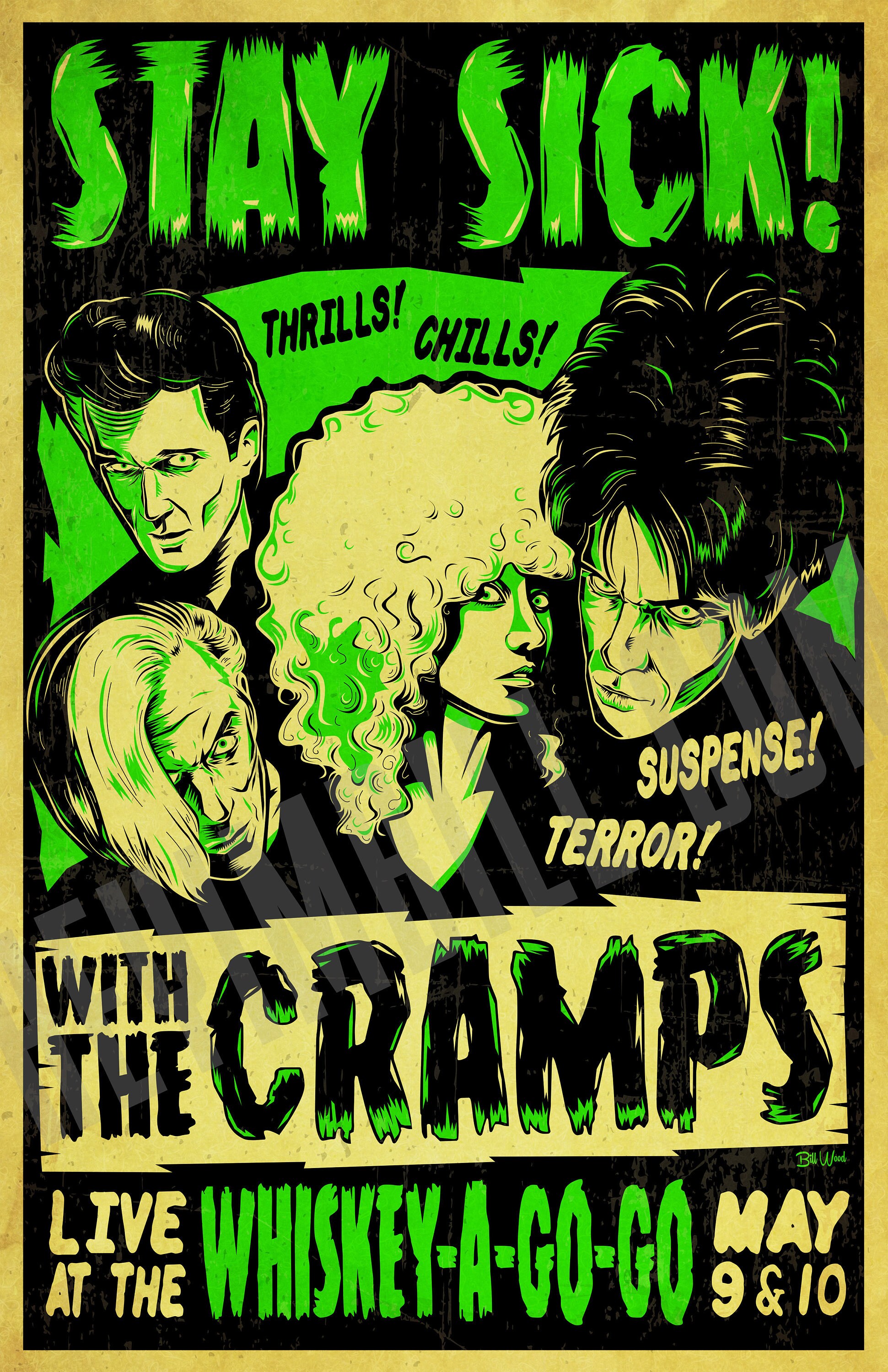 The Cramps 11x17 concert poster Etsy