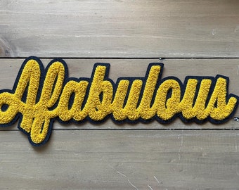 Parches de chenilla personalizados para el nombre en la parte posterior / Ideas de regalos personalizados