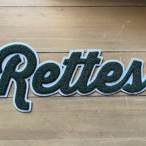 Custom made chenille back name patches /Personalized gift ideas