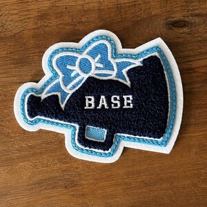 Custom 4" Chenille Megaphone Patch – Sew-On Cheer Patch/Dance patch