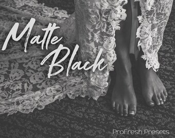 Matte Black Darken with a soft matte black and white filter for bright photos. Mobile and Desktop Lightroom Preset by ProFresh Presets