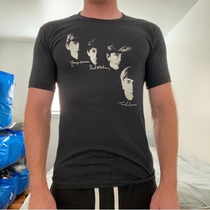 The Beatles Shirt Adult Small / Medium Mens Vintage Clothing Music Band John Lennon Paul McCartney George Harrison Ringo Starr Made In USA