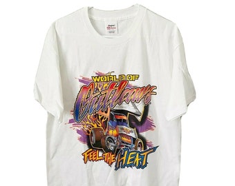 NOS vintage 80s NARC SPRINT CAR RACING BACKIN IT IN T-Shirt M/L world of outlaws 