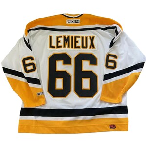 Pittsburgh Penguins Mario Lemieux CCM Heroes Of Hockey Jersey Mens Sz XL/TG