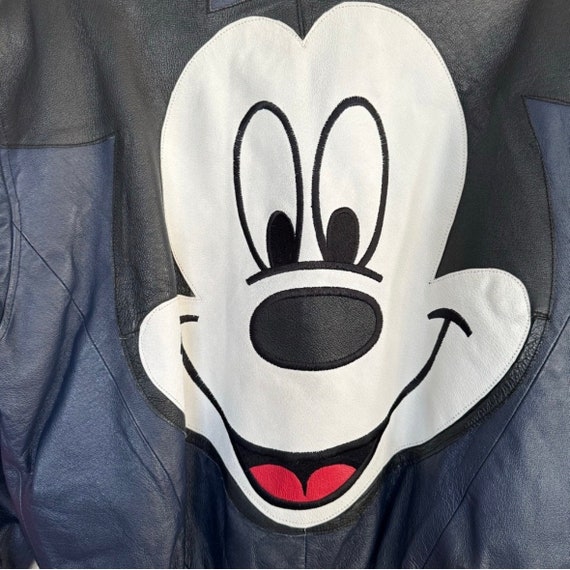 Mickey Unlimited Mickey Mouse Leather Jacket Adul… - image 3