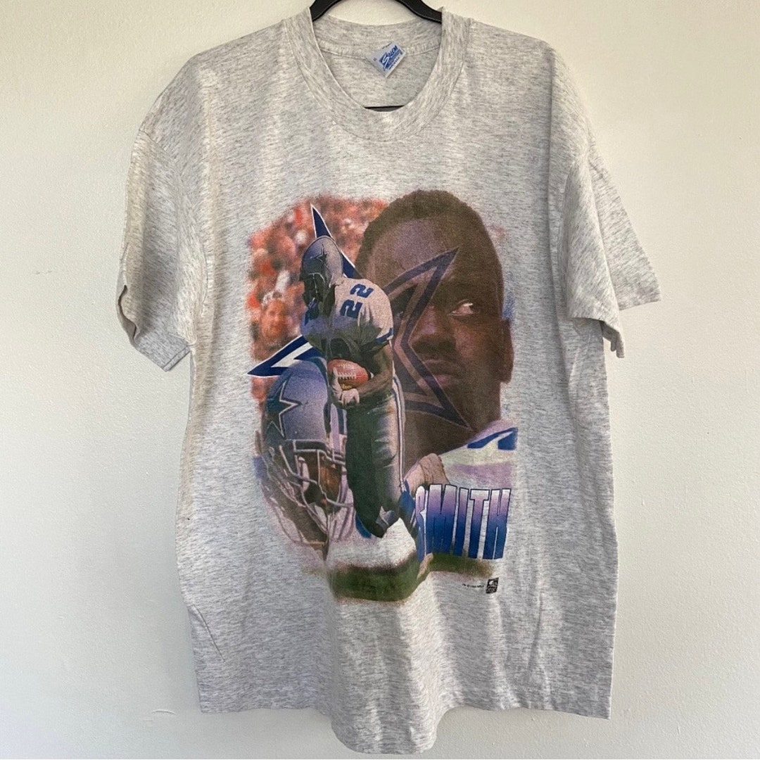 Vintage 1994 Emmitt Smith T-shirt Mens XL Dallas Cowboys NFL Football ...