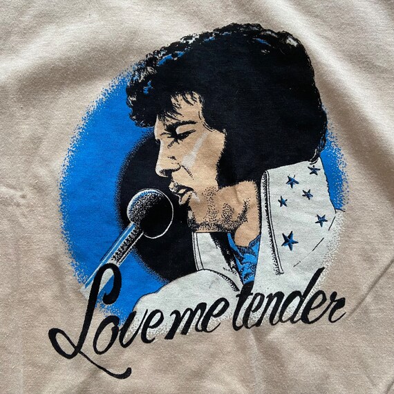 Vintage 70s Elvis Presley Love Me Tender T-shirt Mens Medium 