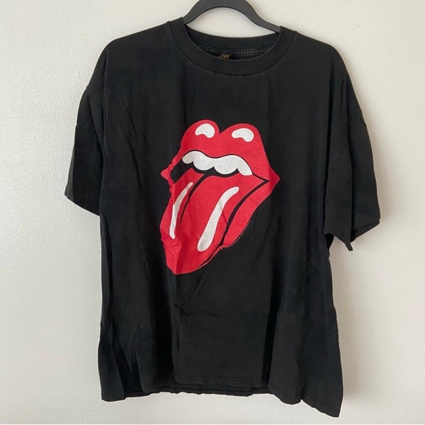 1994 Brockum The Rolling Stones Voodoo Lounge World Tour Concert Music Rock Band Logo Shirt Adult XL Mens Vintage Clothing 90s Made In USA