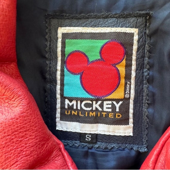 Mickey Unlimited Mickey Mouse Leather Jacket Adul… - image 5