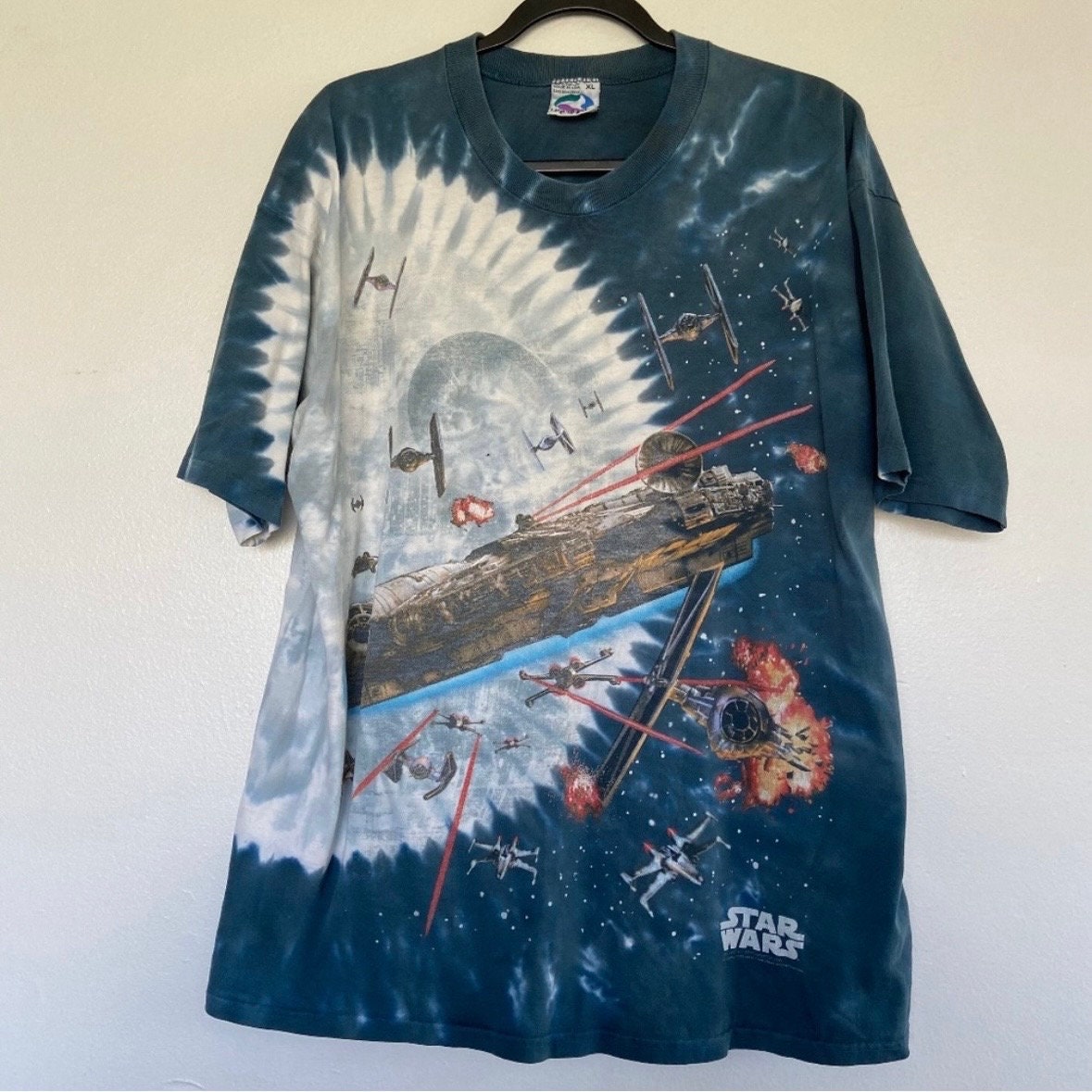 1997 Liquid Blue Star Wars Movie All Over Print Shirt Adult