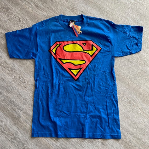 NEW 1996 Superman Shirt Adult Large Mens Vintage … - image 1