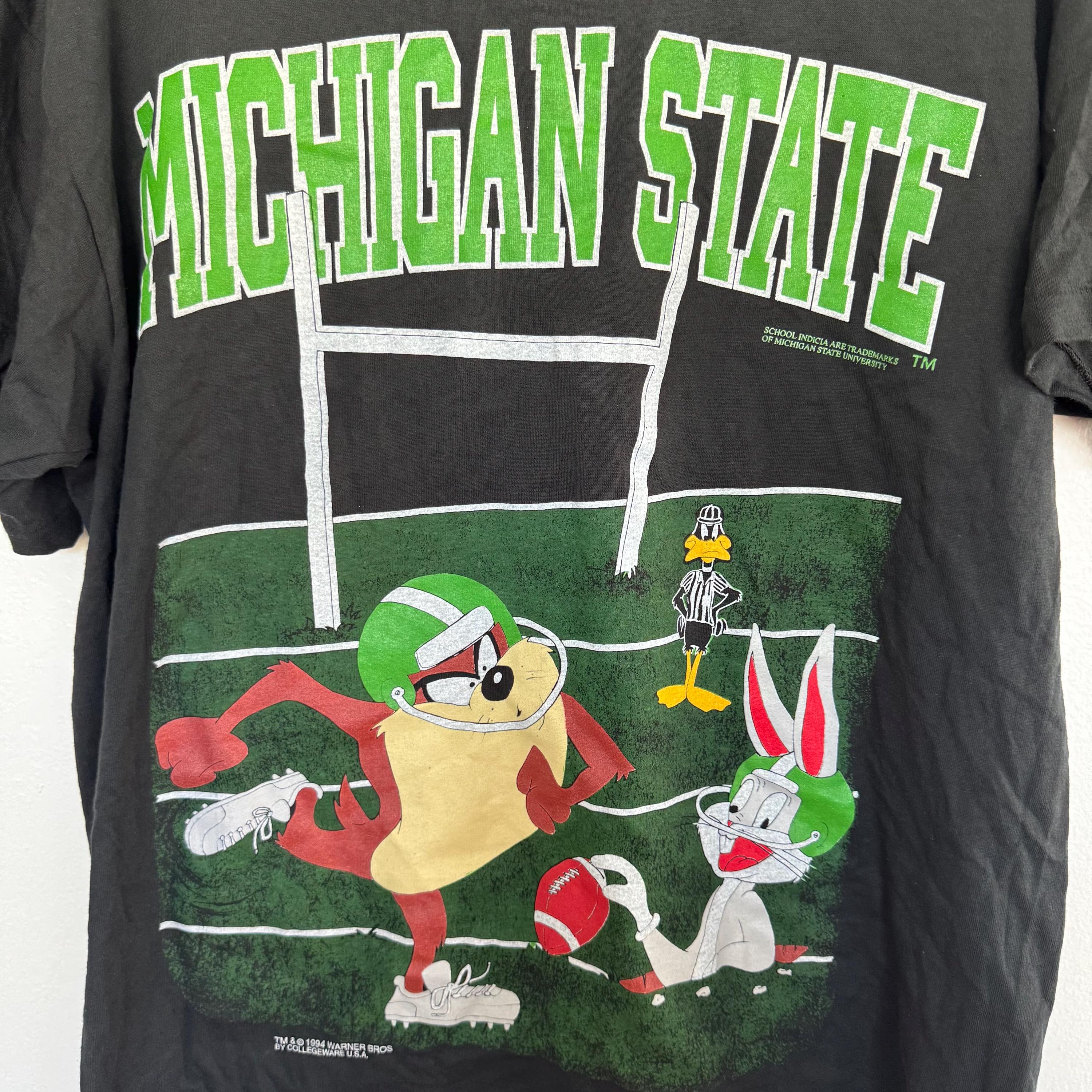 Vintage 1994 Taz Michigan State T-shirt Mens XL 90s College
