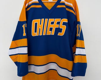 Vintage Hanson Brothers Slap Shot Charlestown Chiefs Hockey Jersey Mens Medium