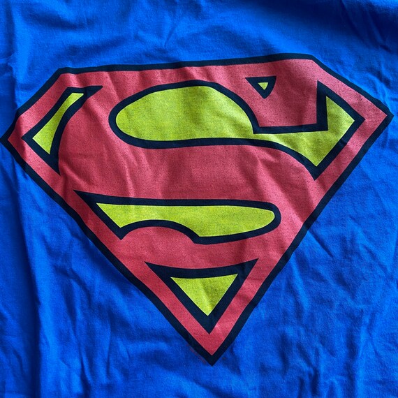 NEW 1996 Superman Shirt Adult Large Mens Vintage … - image 5