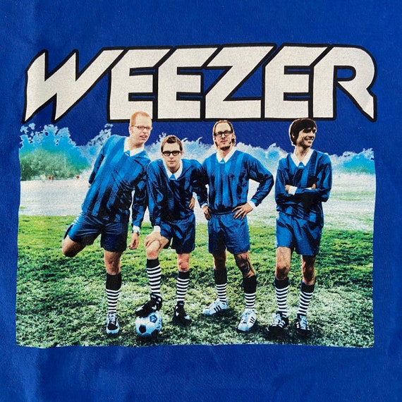 Vintage Weezer Enlightenment Tour T-shirt Mens Large Soccer Music