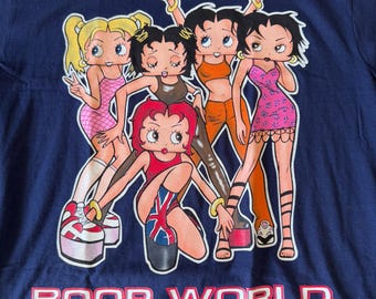 Vintage 90s Betty Boop World T-shirt Mens XL Spice Girls Music
