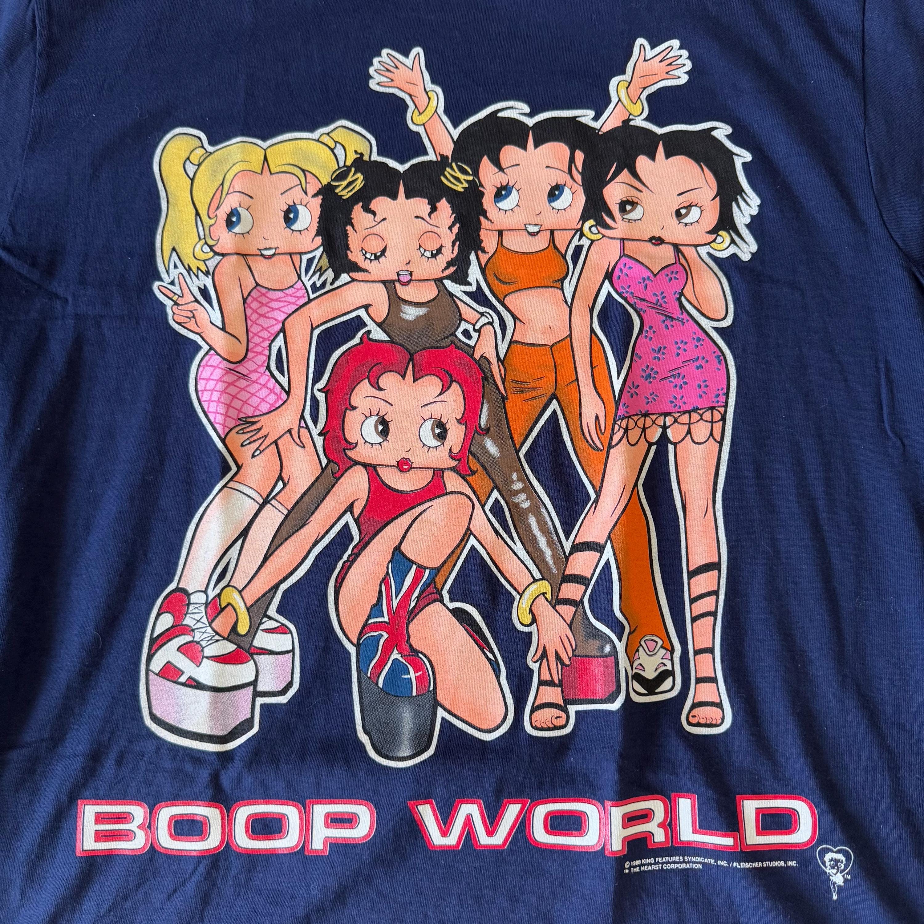 Vintage 90s Betty Boop World T-shirt Mens XL Spice Girls Music