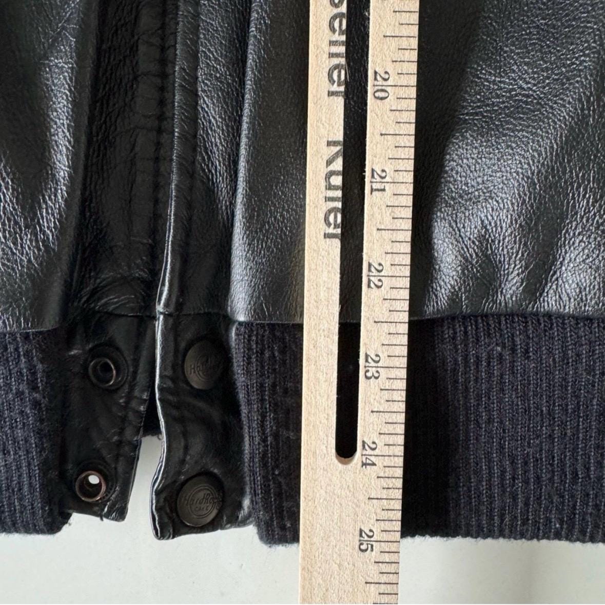 Vintage 90s Hard Rock Cafe London Jacket Mens Medium Black Leather