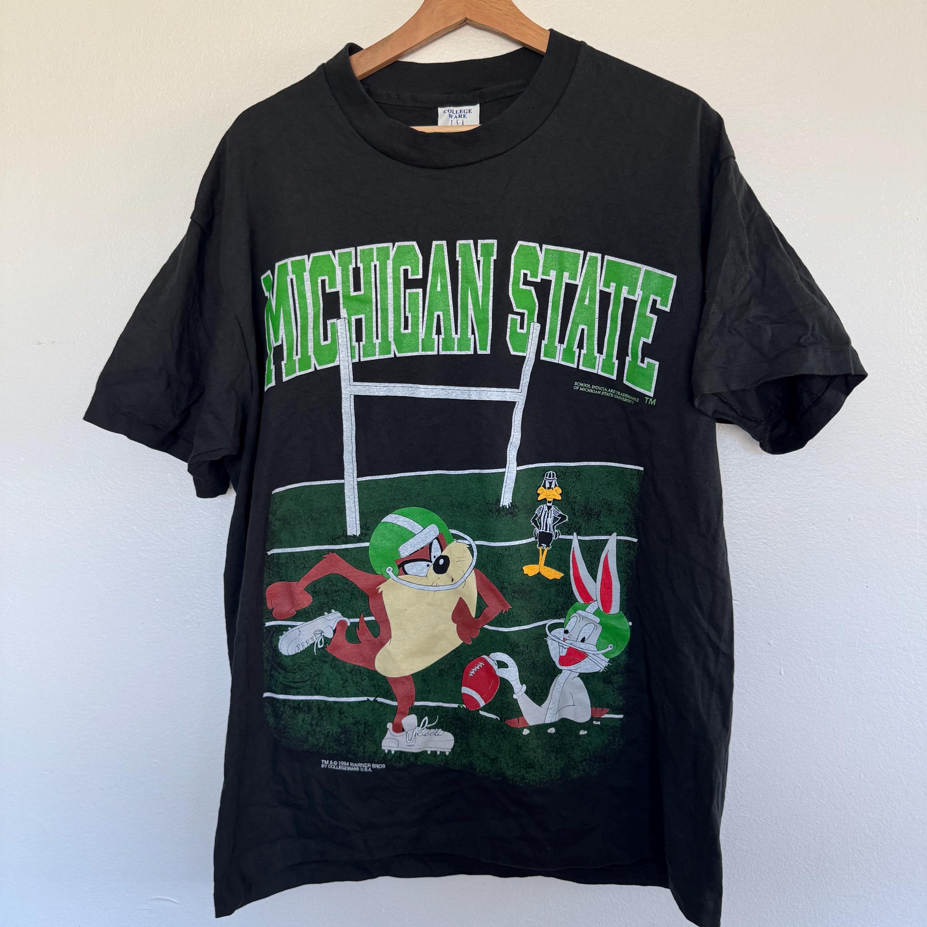 Vintage 1994 Taz Michigan State T-shirt Mens XL 90s College