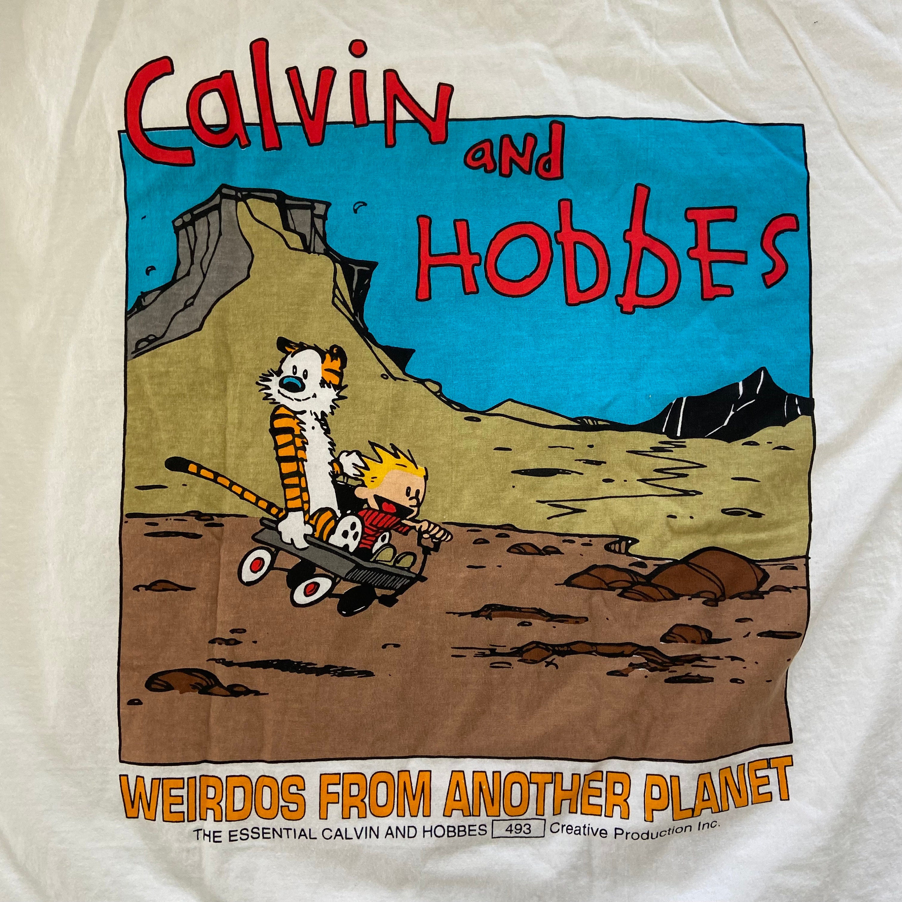 Calvin and Hobbes Shirt Adult Large Mens Vintage Clothing Calvin and Hobbes Shirt Adult Large Mens Vintage Clothing