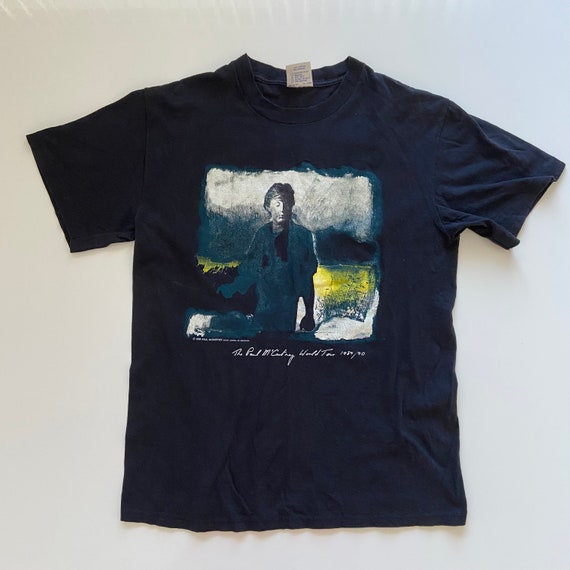 Vintage Paul Mccartney T-shirt Mens Large World Tour 1989 1990 80s
