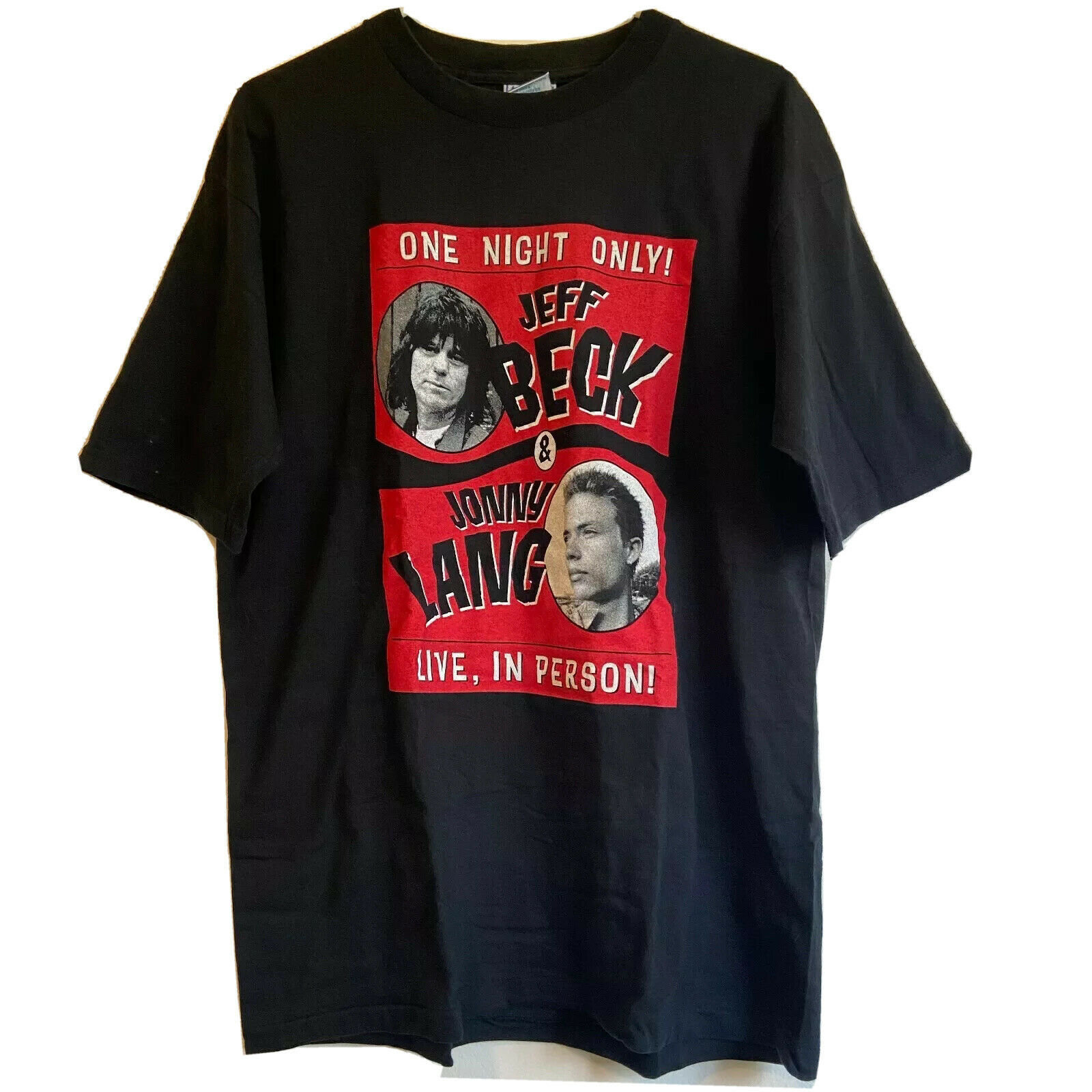 1999 jeff beck jonny lang one night only live in person concert tour shirt