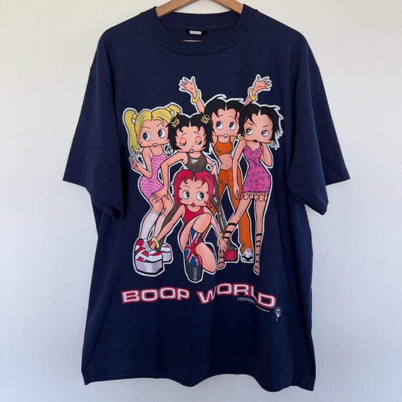 Vintage 90s Betty Boop World T-shirt Mens XL Spice Girls Music