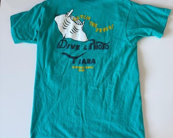 Vintage 90s Cayman Islands T-Shirt Mens Large Stingray Single Stitch Made In USA Tee