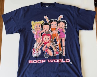 Vintage 90s Betty Boop World T-shirt Mens XL Spice Girls Music