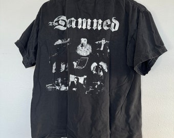 Vintage the Damned T-shirt Mens Medium Faded Distressed Music Punk