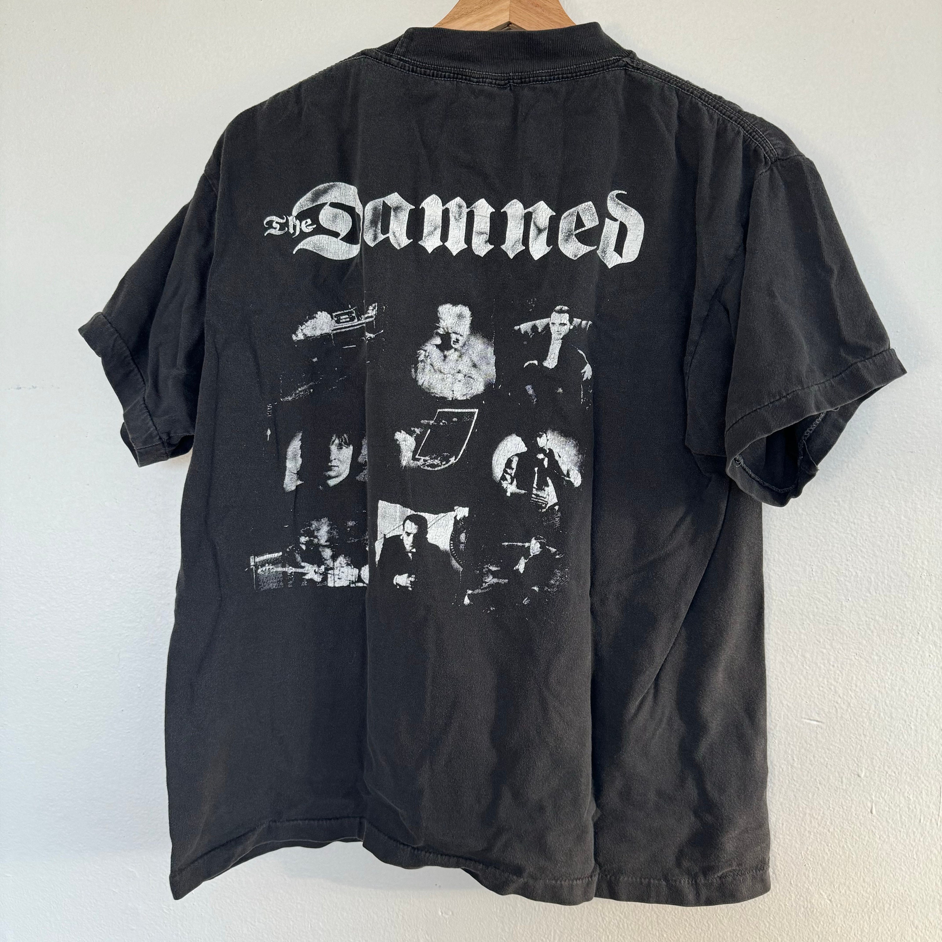 Vintage the Damned T-shirt Mens Medium Faded Distressed Music Punk