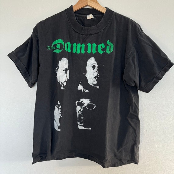Vintage the Damned T-shirt Mens Medium Faded Distressed Music Punk